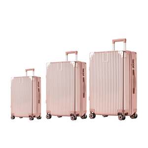 Luggage Set 3 Piece Set Suitcase  - Rose Gold