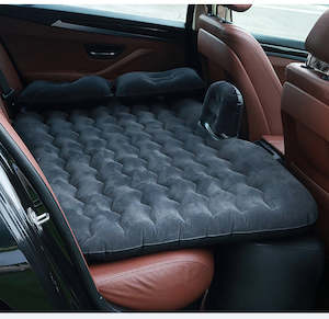 Car: Portable Travel Inflatable Car SUV RV Truck Minivan Back Seat Air Mattress Bed with Pump Black