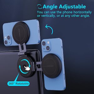 Car: Car Phone Holder Mount for Tesla Model 3/X/Y/S, Adjustable Magnetic Car Phone Mount 360° Free Rotation Foldaway Car Mount Phone Holder for MagSafe Compatible with iPhone 12/13/14 and Other Phone-BLACK