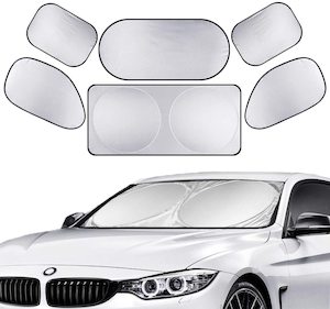 Car: 6Pcs Universal Full Car Sun Shade Window shade Heat Reflector