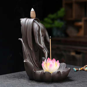 Backflow Incense Burner: Backflow Incense Burner Hand Lotus