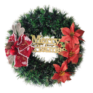 Christmas Wreath, Artificial Christmas Wreath for Front Door B