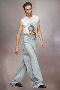 MEMORY OF OVERSIZED JEANS  IN LIGHT BLUE, SS24