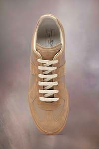 Maison Margiela: REPLICA SNEAKER IN CHAMOIS, SS23