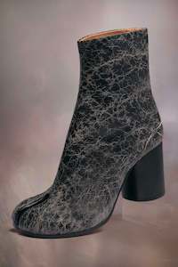 Maison Margiela: TABI BOOTS H80 IN BEIGE/BLACK, SS23