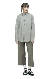 Nom D: ALL STRIPE SHIRT IN BLACK/NATURAL, SS25