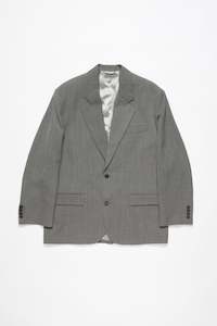 RELAXED FIX SUIT JACKET IN GREY MELANGE, SS24
