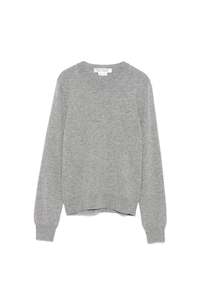 Womens Knitwear: CASHMERE SWEATER IN GREY, W24/25