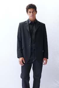 Mens Coats Jackets: THE AUTEUR IN SUITBLACK, W25