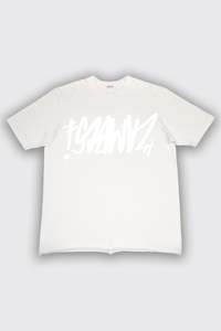 Womens Tee Shirts: GRAFFITI TEE IN WHITE/WHITE,SS26