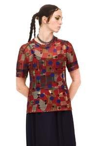 ARCHIVE SHORT SLEEVE IN PATCHED PRINT, SS26