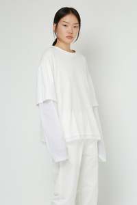 LAYER TEE IN GHOST (UNISEX), SS26