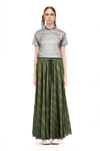 SAGA SKIRT IN GREEN OLIVE, SS26