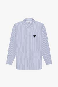 Mens Shirts: SHIRT IN BLUE STRIPE, SS25