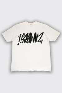 Mens Tee Shirts: GRAFFITI TEE IN WHITE/BLACK, SS26