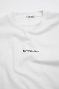 T SHIRT STAMP LOGO IN OPTIC WHITE, FW25
