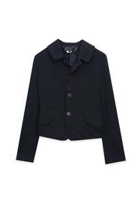 CROPPED FITTED JACKET IN BLACK, FW25