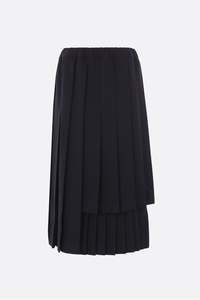 PLEATED MIDI SKIRT IN BLACK, FW25