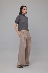 Womens Trousers: INTERMISSION IN MUSHROOM, SS26