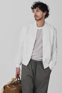 Mens Coats Jackets: COACH IN WHITEOUT, SS26