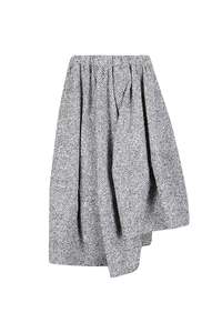 ASYMMETRIC SKIRT IN HOUNDSTOOTH, FW25