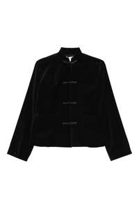 VELVETEEN TOGGLE JACKET IN BLACK, FW25