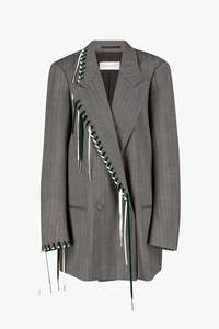 Womens Coats Jackets: BLINK EMB JACKET IN GREY MELANGE, FW26