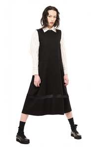 Womens Dresses: RETURNS PINNY IN BLACK, AW26