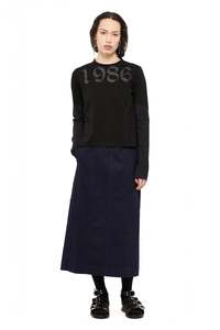Womens Skirts: TURNTABLE SKIRT IN INDIGO, AW26