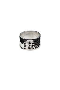 BAGUE EDMOND ROSTAND LARGE ARGENT