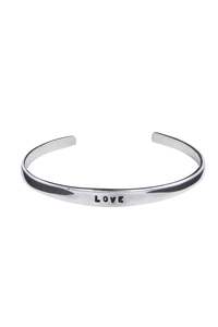 Womens Accessories: BRACELET OUVERT LOVE 3MM ARGENT