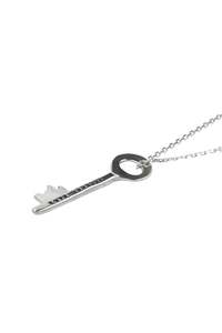 Womens Accessories: PENDENTIF CLEF "QUELQUE PART" ARGENT