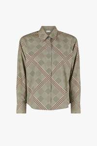 Womens Shirts: CLAVINI BIS SHIRT IN BEIGE, FW26