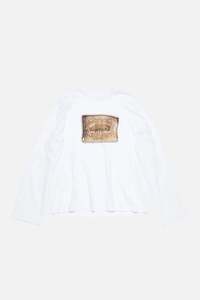 Womens Tee Shirts: BOW PRINT L/S T-SHIRT IN WHITE, SS26