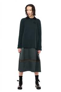 Womens Knitwear: NIGHT WATCH JUMPER IN EVERGREEN,AW26