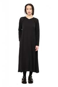 UNMIXED SLIP DRESS IN BLACK, AW26