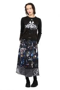 Womens Skirts: COMPILATION SKIRT IN DANSE PARTY PRINT, AW26