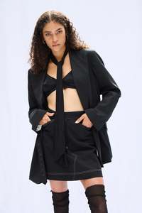 ANGLE SKIRT IN BLACKBERRI, AW26