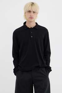 Mens Tops: POLO IN BLACK, AW26