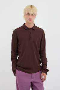 Mens Tops: POLO IN BROWN,AW26