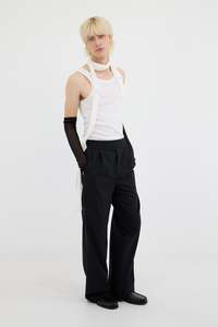 Mens Trousers: RAVERS IN SUITBLACK, AW26