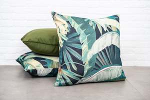 Corsica Outdoor: Tropicalia | Midnight OUTDOOR CUSHION