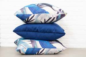 Santorini Outdoor 1: Tropicalia | Porcelain Blue OUTDOOR CUSHION