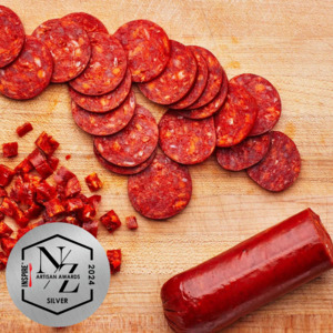 Beef: NEW TORK PEPPERONI HOT SALAMI 250G SLICED