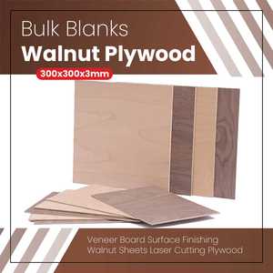 Bulk Blanks- Walnut Plywood 300x300x3mm 10Pcs - Zawya Limited