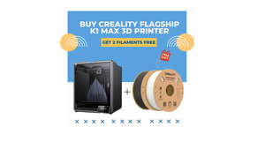 Creality Flagship K1 Max 3D Printer + 2 Free Hyper Series Filaments White, Black&hellip;