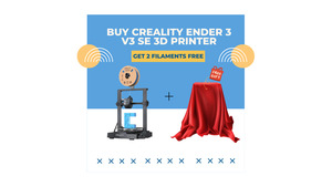 Creality Ender 3 V3 SE 3D Printer + 2 Free Filaments (Random Color) - Zawya Limited