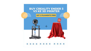 Creality Ender 3 V3 KE 3D Printer + 2 Free Filaments (Random Color) - Zawya Limited