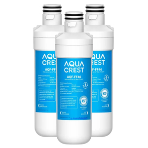 Products: Aqua Crest AQF-FF46 3 Pack Compatible for LG LT1000P ADQ74793501 LT1000PC Refrigerator Water Filter Zdirect
