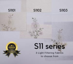 S11 Series Semi Blockout Zebra Blinds - 3 Colour Options Available